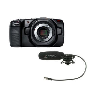 Blackmagic Design Pocket Cinema Camera 4K y Azden Compact Cine Mic Bundle