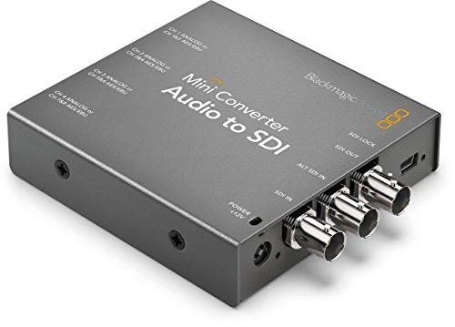 Blackmagic Design Mini Converter Audio - SDI - Conversor de vídeo (1080i,1080p,720p, SDI, 12 V, Negro, 0-40 °C, -20-45 °C)