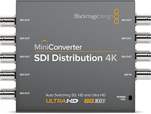 Blackmagic Design Mini Converter SDI Distribution 4K - Conversor de vídeo (12-31, Gris, 0-40 °C, -20-45 °C)