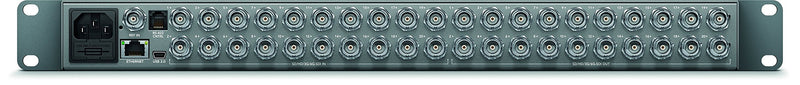 Blackmagic Design Smart Videohub 20x20 Routing Switcher, 4:2:2 and 4:4:4 Sampling, Built-in LCD with Spin Knob Control, 20 6G-SDI Inputs/Outputs