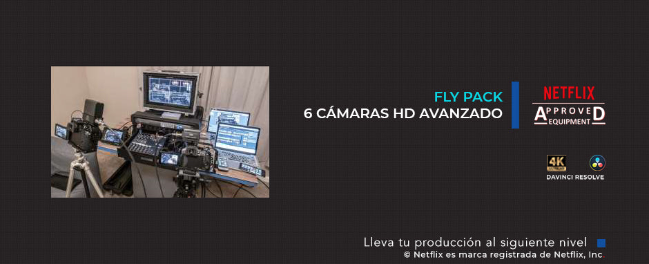 FLY PACK 6 CAMARAS HD AVANZADO – equipocinevideo